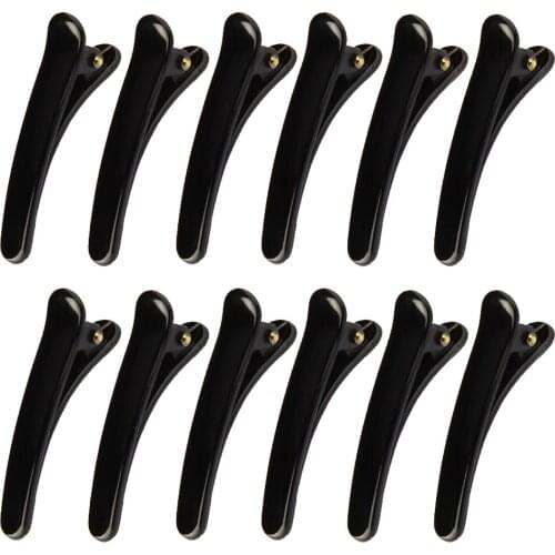 12pcs Hair Grip Clips Hairdressing Sectioning Cutting Clamps Professional Plastic Salon Styling Clip Hairdressing Tools Hair Pin