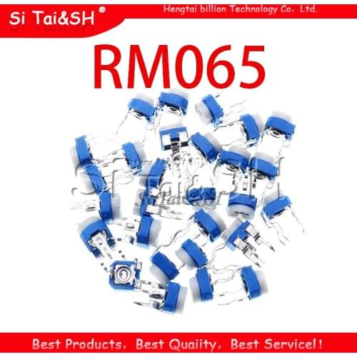 20pcs RM065 RM-065 100 200 500 1K 2K 5K 10K 20K 50K 100K 200K 500K 1M ohm Trimpot Trimmer Potentiometer variable resistor
