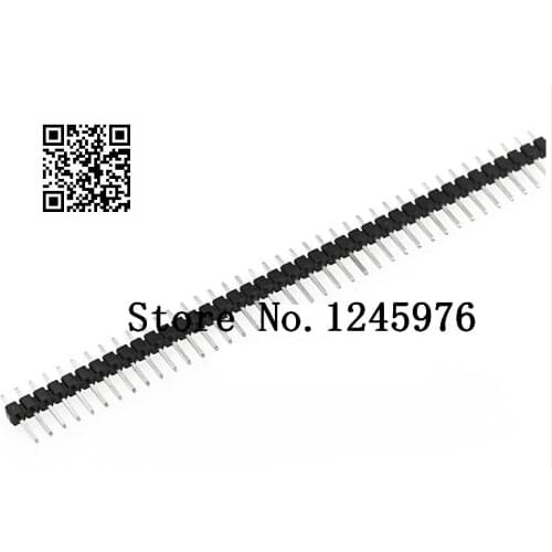 30pcs 40 Pin 1x40 Single Row Male 2.54 Breakable Pin Header Connector Strip Best quality