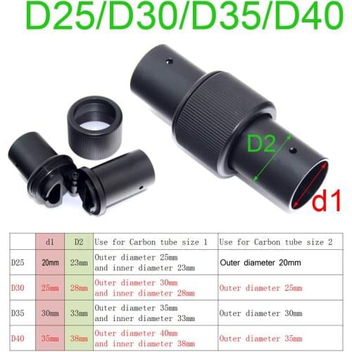 4pcs D20 D25 D30 D35 D40 Lateral Folding Arm 20 25 30 35 40mm Tube Joint for DIY RC Quadcopter Multicopter Plant Protection UAV