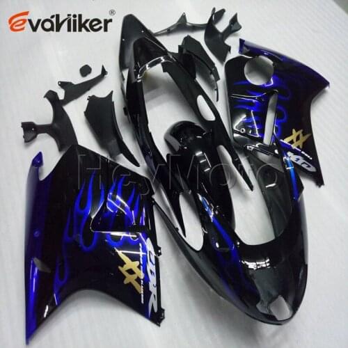 ABS motorcycle fairing for CBR1100XX 1997 1998 1999 2000 2001 2002 2003 blue flames motorcycle panels Injection mold