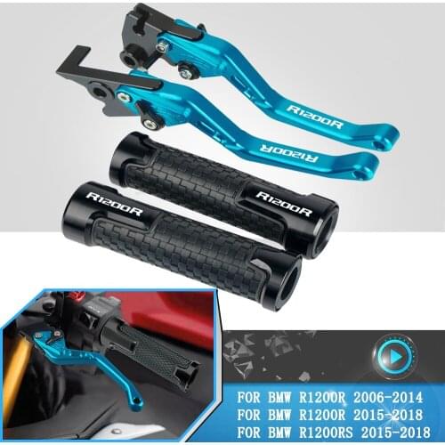 For BMW R1200R R1200RS R 1200 RS 2015 2016 2017 2018 Motorcycle CNC Aluminum Adjustable Brake Clutch Lever Handle Grip Handlebar