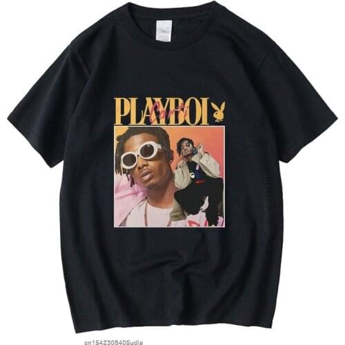 Playboi Carti Manga Vintage Unisex Tshirt Men Women Casual Retro Graphic T Shirts Cotton T Shirt Man Funny Woman Tees Tops
