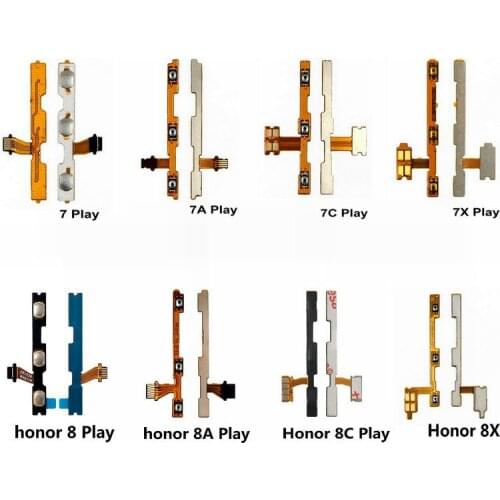 New Power On Off Volume Button Flex Cable For Huawei Honor Play 7 7A 7C 7X 8 8A 8C 8X Repair Parts