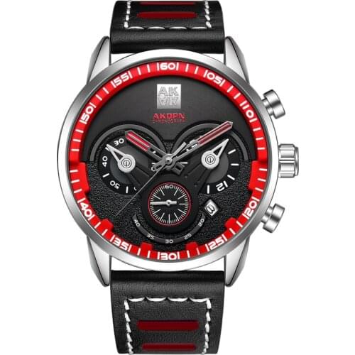 Gorben Men's Watch With Leather Strap