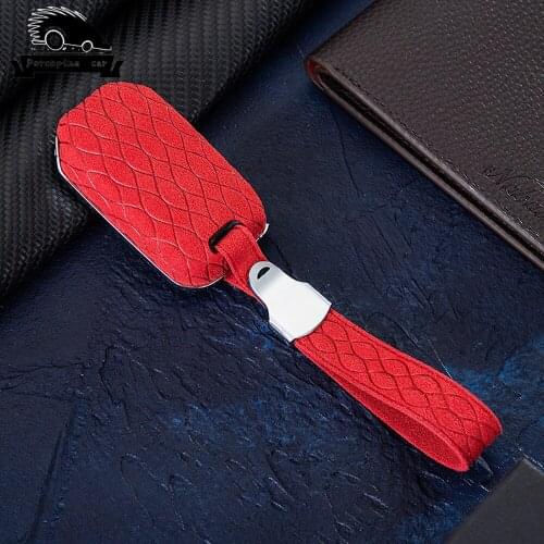 Zinc alloy leather Car Key Case Cover For Honda Civic 2017 2018 Accord Fit Jazz XRV CRV Key Chain Ring Shell Holder Accessories