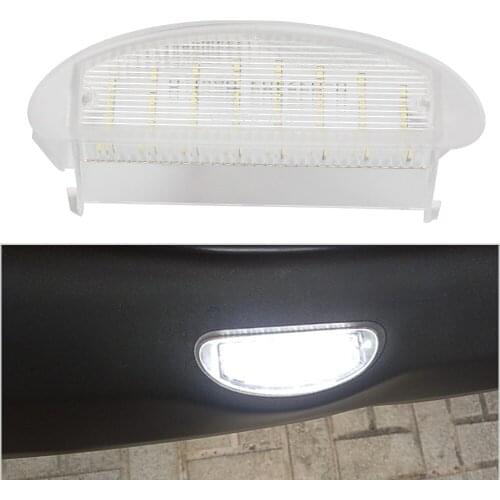 LEEPEE Number Plate Lamp Car License Plate Lights No Error 18 LED Super Bright White Canbus 12V