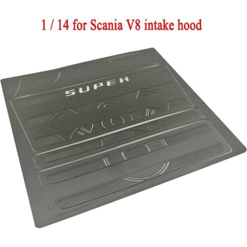 Metal Air Intake Hood Net for 1/14 Tamiya RC Truck Car SCANIA R730 R470 R620 56323 DIY Parts