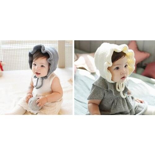 Infant Baby Girl Toddler Fashion Crochet Handmade Hat Cap Bebe Beanie Bonnet Headwear Kids Bebe Hats Caps Products Accessories