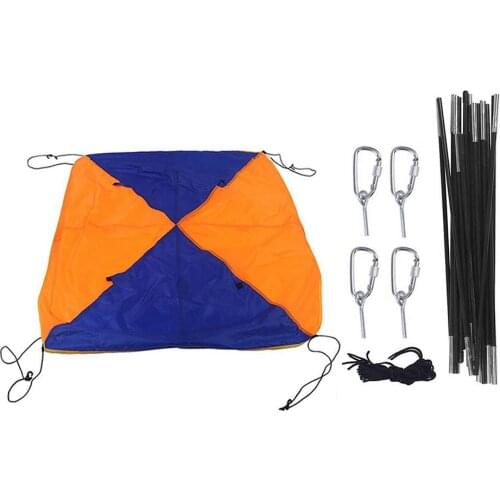 4 Person Inflatable Boat Dinghy Awning Fishing Shade Cover Sun Canopy Folding Sunshade Tent Rain Shelter Boat Accessories