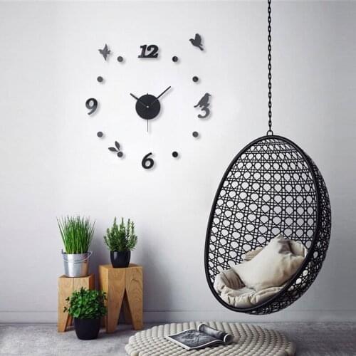 2019 New Wall Clock Colorful Cat Bird Quartz Wall Clocks Home Decor Timelike Factory Modern DIY Livingroom Creative Watch Wall
