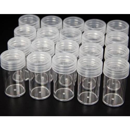 50/100 Wholesale In Bulk Plastic Bottles For Diamond Painting Embroidery Accessories Container Bottles Crystal Bead Storage Jar
