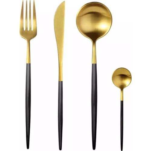 Portugal Cutipol GOA 304 Stainless Steel Steak Knife Fork Dinner Coffee Spoon Teaspoon Restaurant Hotel Tableware Dinnerware Set