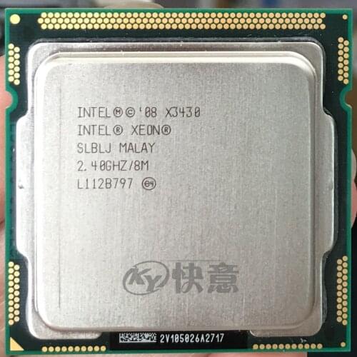 Intel Xeon Processor X3430 (8M Cache, 2.40 GHz) LGA1156 Desktop CPU 100% working properly Desktop Processor