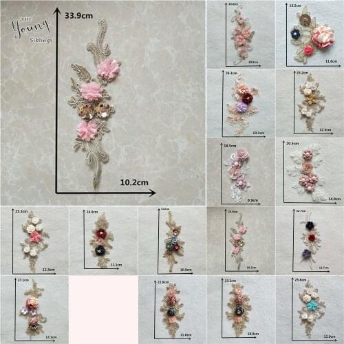 Different Styles of Sewing Decorative Lace Collar Embroidery Applique DIY Lace Fabric Collar Embellished Clothing Accessories