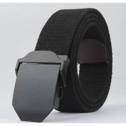 Julius Erving 2020 Wide Waist Belt Smooth Buckle Canvas Belt Men Designer 120cm Large Size Military Black Belt for Male