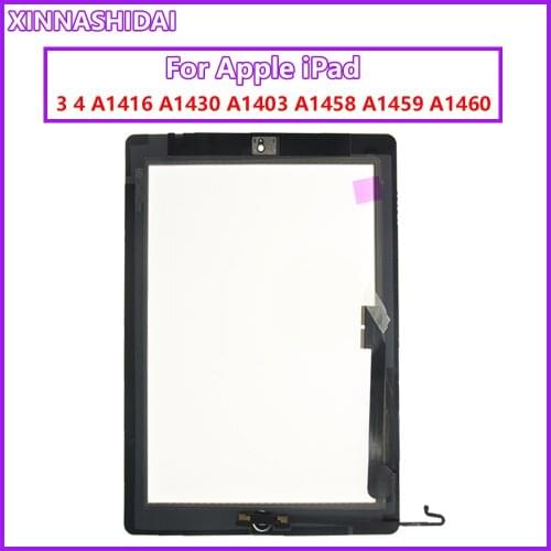9.7" Touch Screen For iPad 4 A1458 A1459 A1460 Touch Screen Replacement Digitizer Sensor Glass Panel for iPad 4 LCD Outer