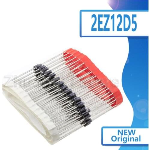 20pcs/lot 2W Zener Diode 2EZ12D5 12V Zener Tube DO-15 ZY12