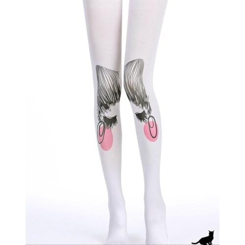 Unique stockings Japanese cosply Lolita Tights High-quality white Silk stockings shaping leggin 1order=1pc