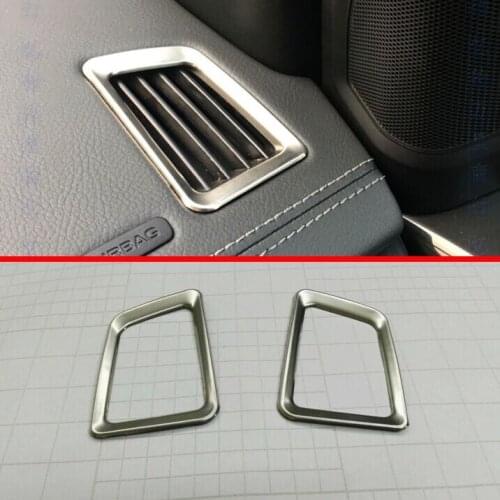 For Ford Ranger 2016 2017 Stainless Steel Inside Interior Air-Condition Vent Outlet Cover Trim