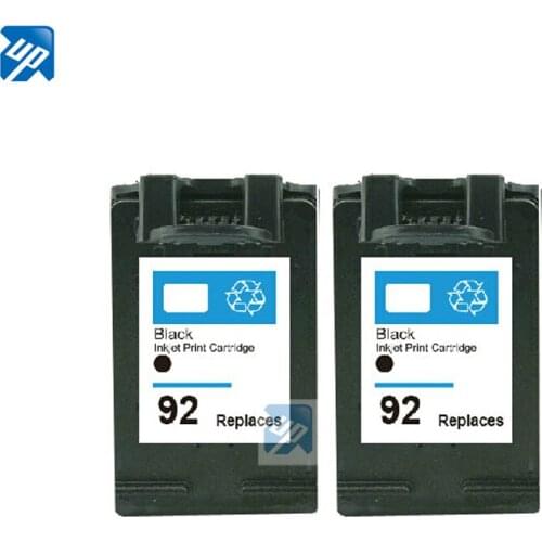UP ink cartridge replacement for HP 92 C9362WN Black Ink Photosmart C3100 7830 C3140 C3180 Deskjet 5440 C3180 C3175 PSC 1510