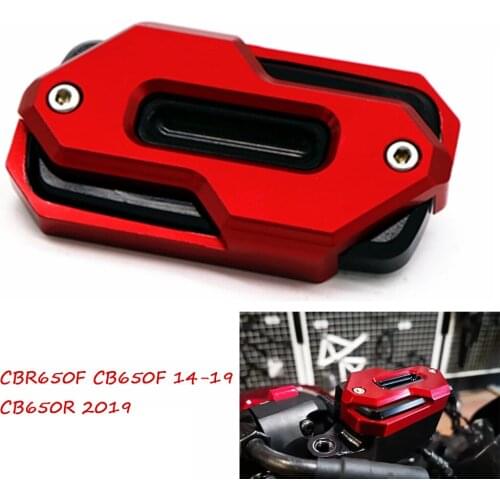 Motorcycle Front Brake Reservoir Cover Protector Master Cylinder Oil Fluid Cap For Honda CB650F CBR650F 2014-2019 CB650R 2019
