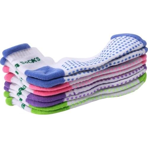 Women Fitness Yoga Socks Professional Anti Slip Rubber Dots Sports Indoor Exercise Socks Latex Pilates Socks