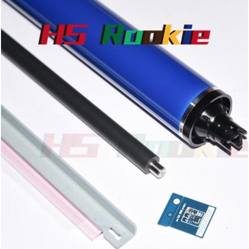 1Set DC250 Color Drum Chip+Cleaning Blade+OPC Drum+PCR Charge Roller for Xerox 240 242 250 252 DC 260 WorkCentre 7655 7665 7675