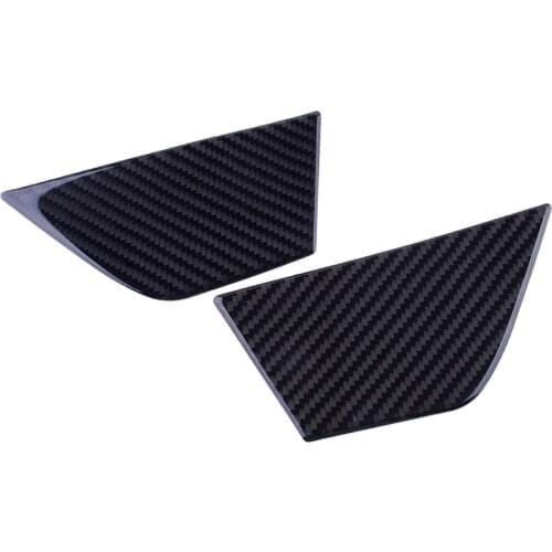 1 Pair Car Carbon Fiber Seat Button Trim Inner Door Panel Cover Frame Fit For Mercedes Benz C Class W204 2009-2013 2008 2007