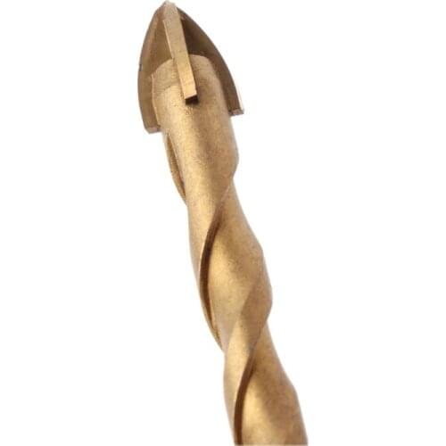 1 Pc 6/8/10/12mm Titanium Tungsten Carbide Tile Glass Cross Spear Head Drill Bit