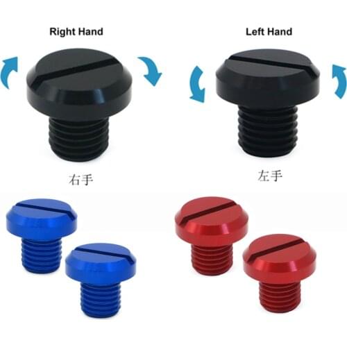 2Pcs M10X1.25 CNC Mirror Hole Plug Screw for Z125 Z650 Z800 Z1000 Z900 Z900RS 125 / 390 1050 1090 1290 1290 FZ1 Z250 Z300