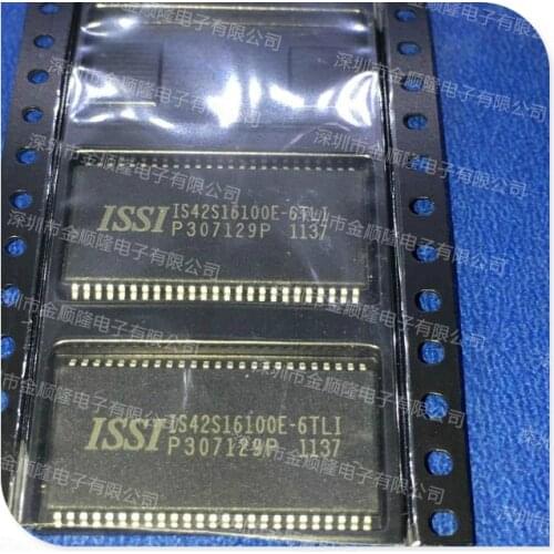 5pieces IS42S16100E-6TLI DRAM 16M (1Mx16) 166MHz SDR SDRAM