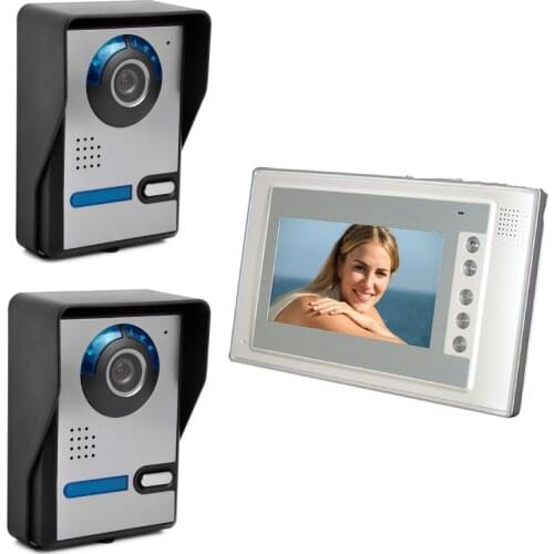 SmartYIBA 7 Inch Home Security Doorphone Doorbell CMOS IR Night Vision Outdoor Camera Video Bell 2 Way Intercom Kits