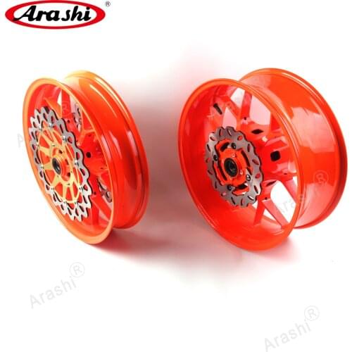 ARASHI For Honda CBR1000RR 2006 - 2016 Front Rear Wheel Rim Front Brake Disc Rotors CBR1000 CBR 1000 2012 2013 2014 2015