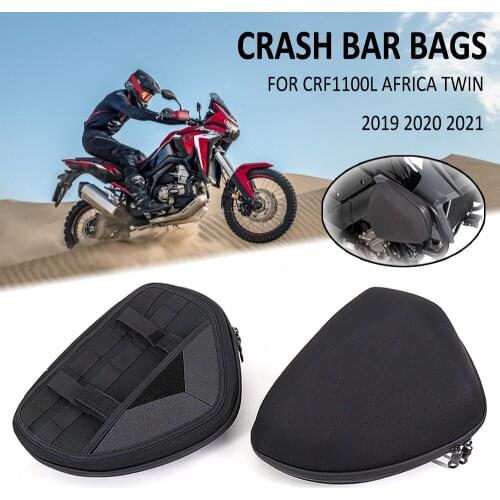 Motorcycle Frame Crash Bar Bags Tool Placement Travel Bag Toolkit FOR HONDA CRF 1100 L CRF1100L CRF 1100L AFRICA TWIN 2019-2021