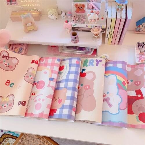 Ins Mouse Pad Cartoon Girl Heart Super Large Table Mat Student Waterproof Desktop Large Mouse Pad Custom