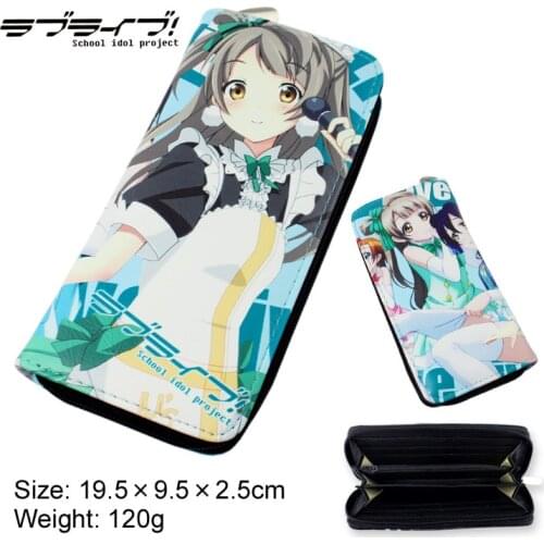 Anime Lovelive Minami Kotori Colorful Long Style PU Wallet Kousaka Honoka Purse