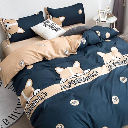 Frosted Solid Color Simple Quilt Cover Suitable For Single Double Bed Down Duvet Nordic Popular Dormitory Household Bedding