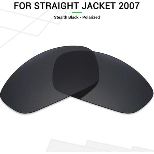 Mryok POLARIZED Replacement Lenses for Oakley Straight Jacket 2007 Sunglasses Stealth Black