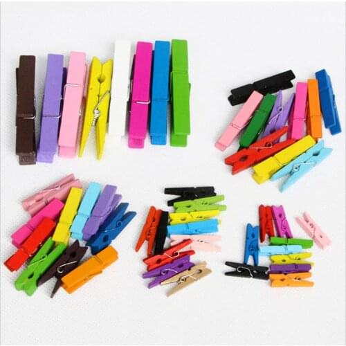 Customizable Mini Wood Clips 2.5/3/3.5/4.5/7.2cm Spring Wood Clips for DTY Clothespin Craft Decor snack Clip Photo Clips Pegs