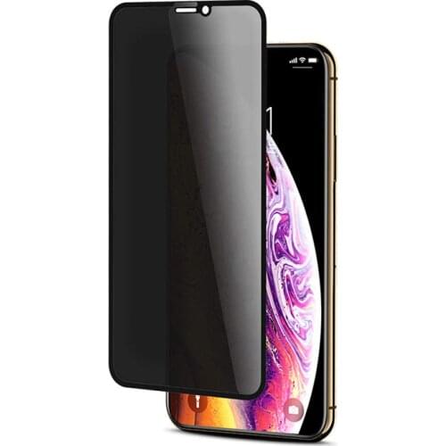Full Cover Privacy Screen Protector For iPhone X XS MAX XR Antispy Tempered Glass For iPhone 6 6s 7 8 Plus on iPhone 11 Pro Max