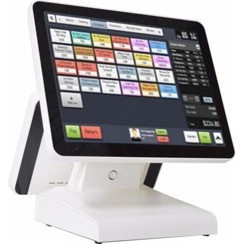 Windows pos systems 15" Pos Terminal Pos Systems Epos All In One Capacitive For restaurant