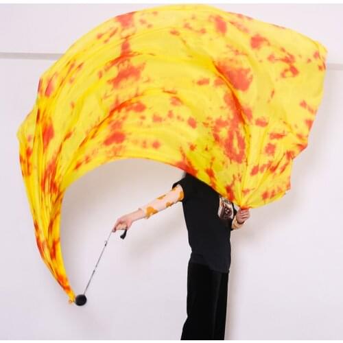 Professional Customized Silk Veil 2 Pcs Poi Sets Chain Thrown Balls Belly Dance Stage Performance Props Belly Dance Accessories