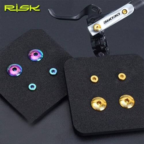 Super Light disc oil Titanium alloy screws set RISK XT brake disc oil brake Split cylinder for DEORE M610/M615/M675/M785