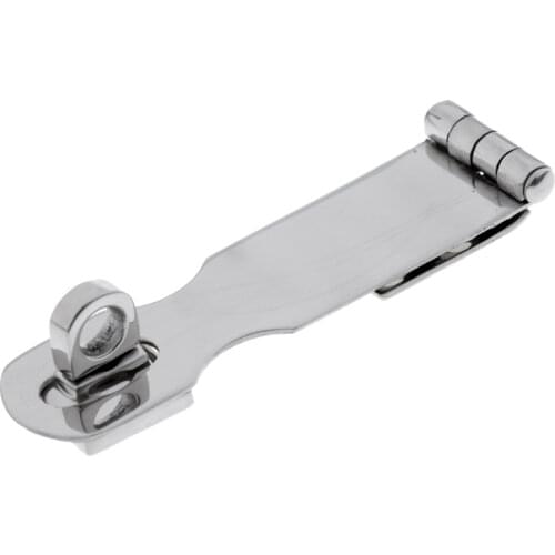 Heavy Duty Marine Cast Stainless Steel Safety Swivel Eye Locking Hasp Latch Marine Boat Yacht Caravan RV Hardware 9.2cm