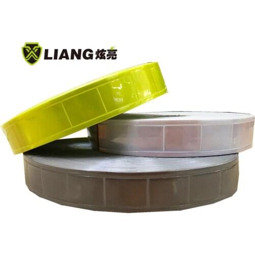 50 meters Width 2.5cm PVC Reflective Fluorescent Warning Tape Road Traffic Reflective Material,Safety warning Belt Of Garment