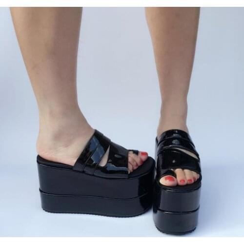 Princess sweet lolita shoes Summer fashion open toe muffins shoes thick bottom shoes luxury shoes customized sandals an6655