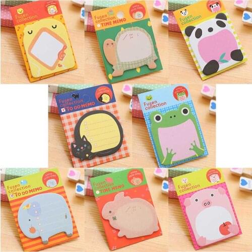 Creative Cartoon Cute Times Memo Pad Zoo Animal Park Notes Memo Pad Stationery School Office Supplies
