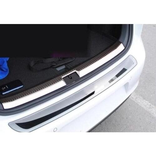 Rear Bumper Protector Tail Tailgate Trunk Guard Sill Plate Scuff Trim Cover For Golf 7 MK7 2014 2015 2016 2017