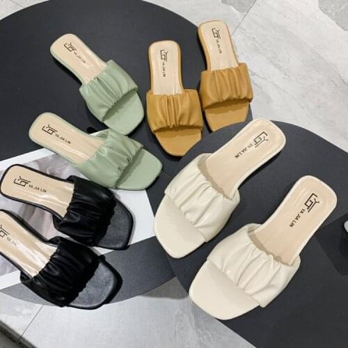 Korean Style 2021 Summer New Flat Heel Fashion Slippers Women Shoes for Women Women Slippers